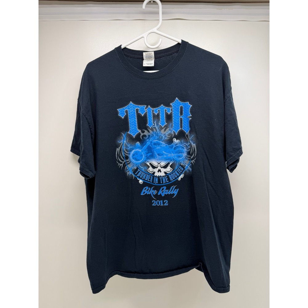 2012 Thunder In The Rockies Biker Rally Tee Size XL